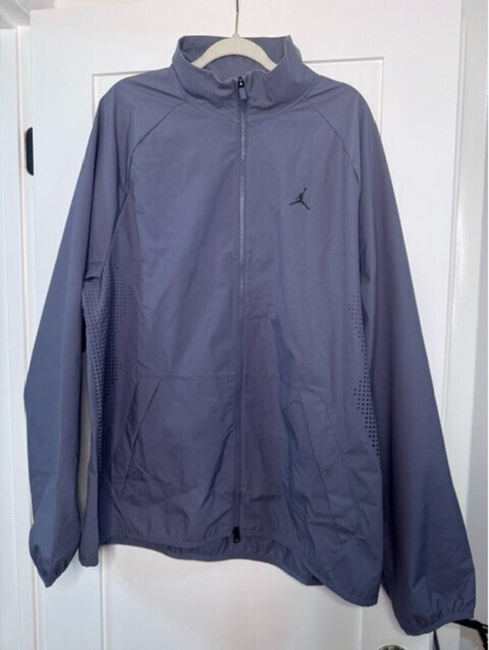 Nike Jordan Mens XXL Tall Full Zip Jacket Gray Blue Jumpman HF9385-075 NWT